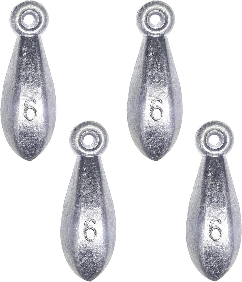 TKHDBF Fishing Weights Sinkers Bank Sinkers Bullet Weights for Surf Fishing Pier Bank Fishing Saltwater Fishing Gear 1oz to 8oz - Image 1